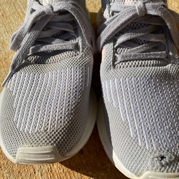 Adidas tennis shoes, gently worn. Clean - Picture 5 of 8